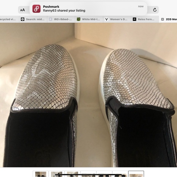 ZCD Montreal Nico Slide Sneaker in Argento SZ 40/9.5 NIB - Picture 5 of 6